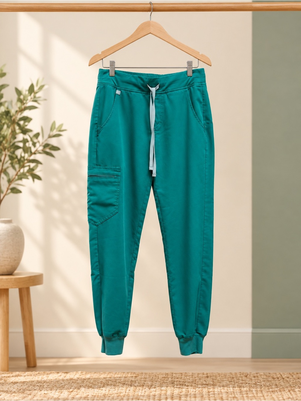 FIGS Green Technical Collection Scrub Joggers with Cargo Pocket